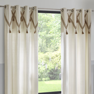 Rideau "Carmen" beige 140x260cm