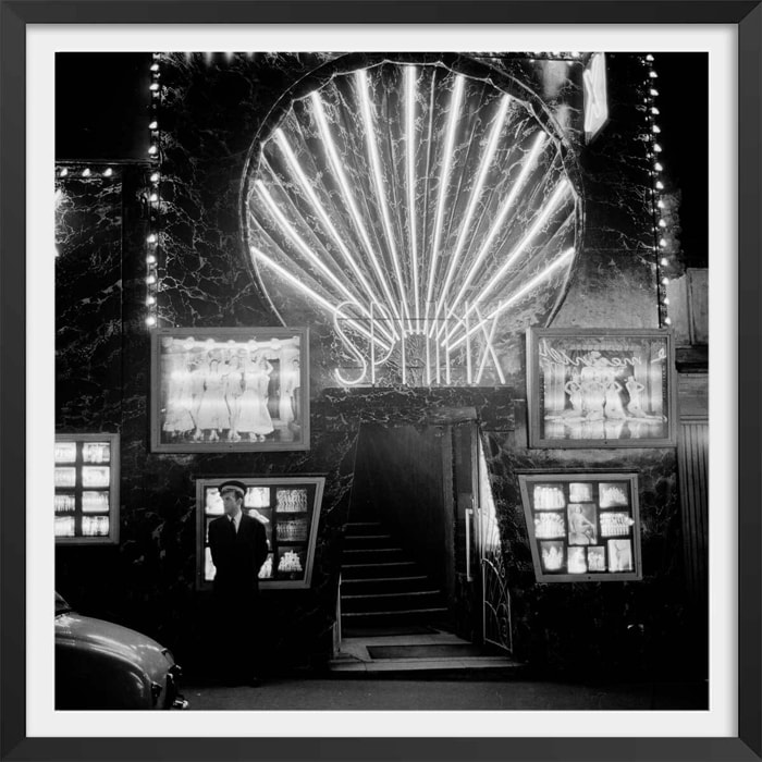 Affiche Paris, L'ancien Pigalle -Théatre le Sphinx Affiche sous cadre noir