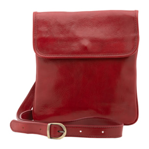 Borsa a tracolla  da uomo In Vera pelle Made in Italy 25x23x4 cm