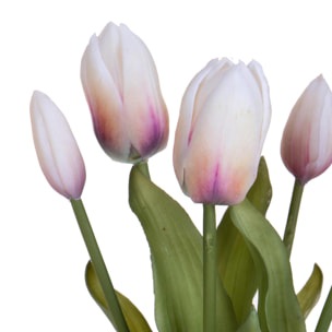 Mazzo di tulipani 1 pz - Colore Crema - 20xH39x20cm - Bianchi Dino