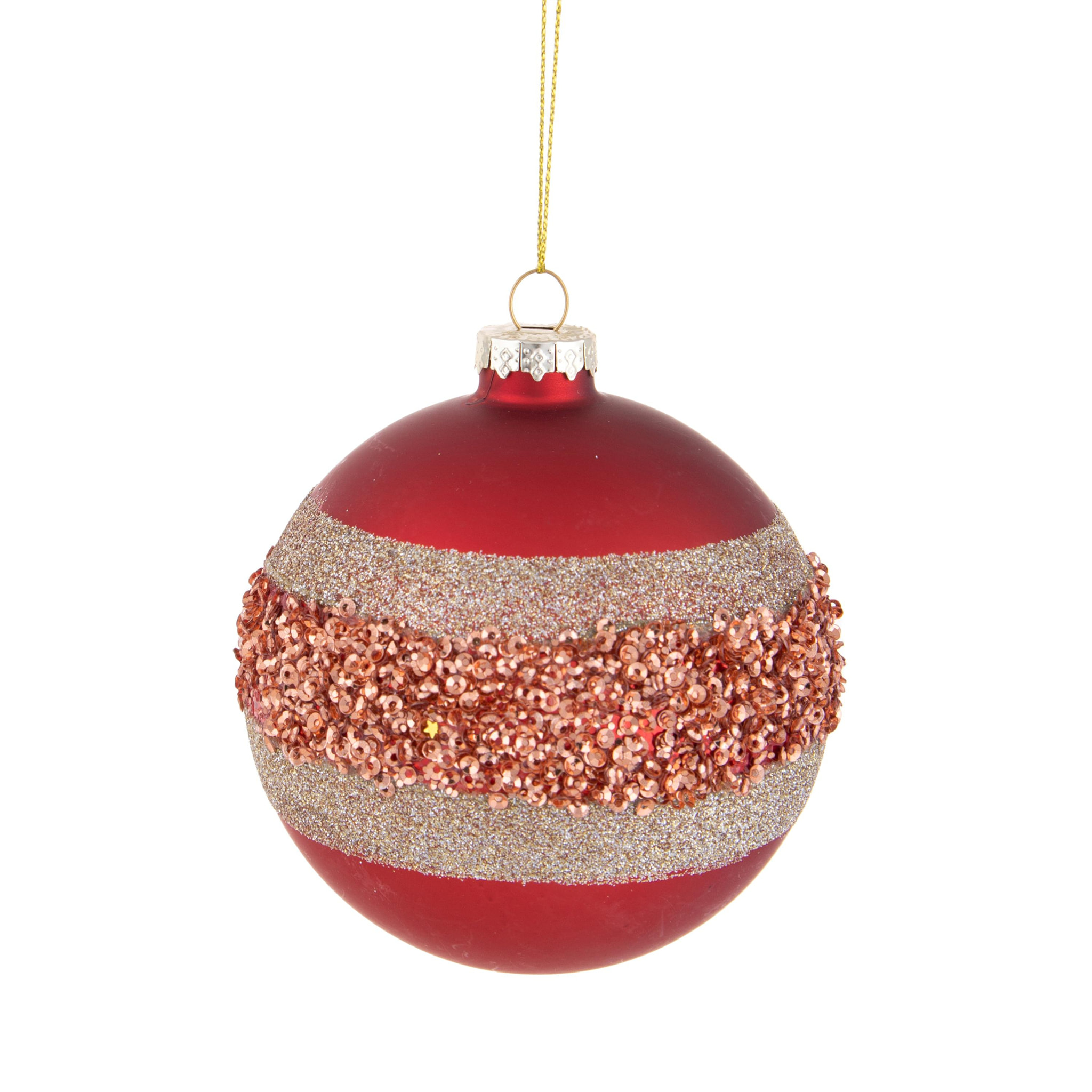 Sfera D.10 Cm con Decoro - Pezzi 4 - Colore:Multicolore - Bianchi Dino - -