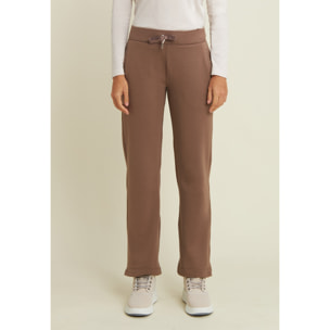 Pantaloni sportivi con gamba dritta e dettagli luminosi