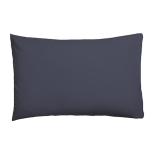 Taie d'oreiller Bleu Jeans 100% coton 79 cm/2