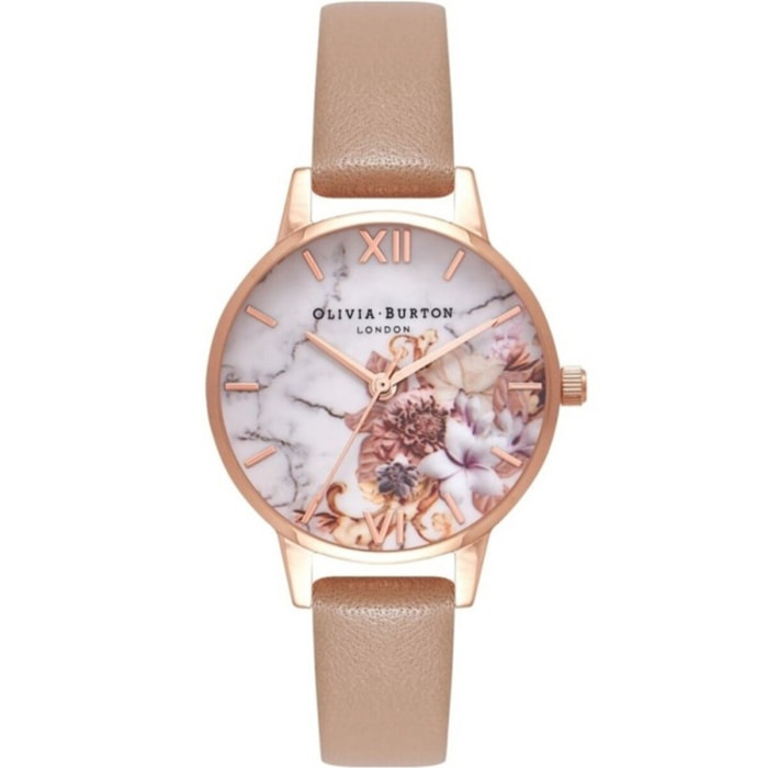 Reloj Olivia Burton OB16CS02 Mujer Analogico Cuarzo con Correa de Piel