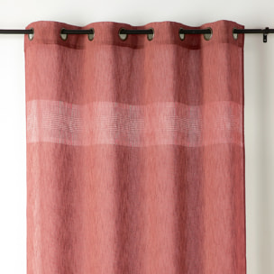 Voilage tamisant ajouré à esprit macramé - Rouge
