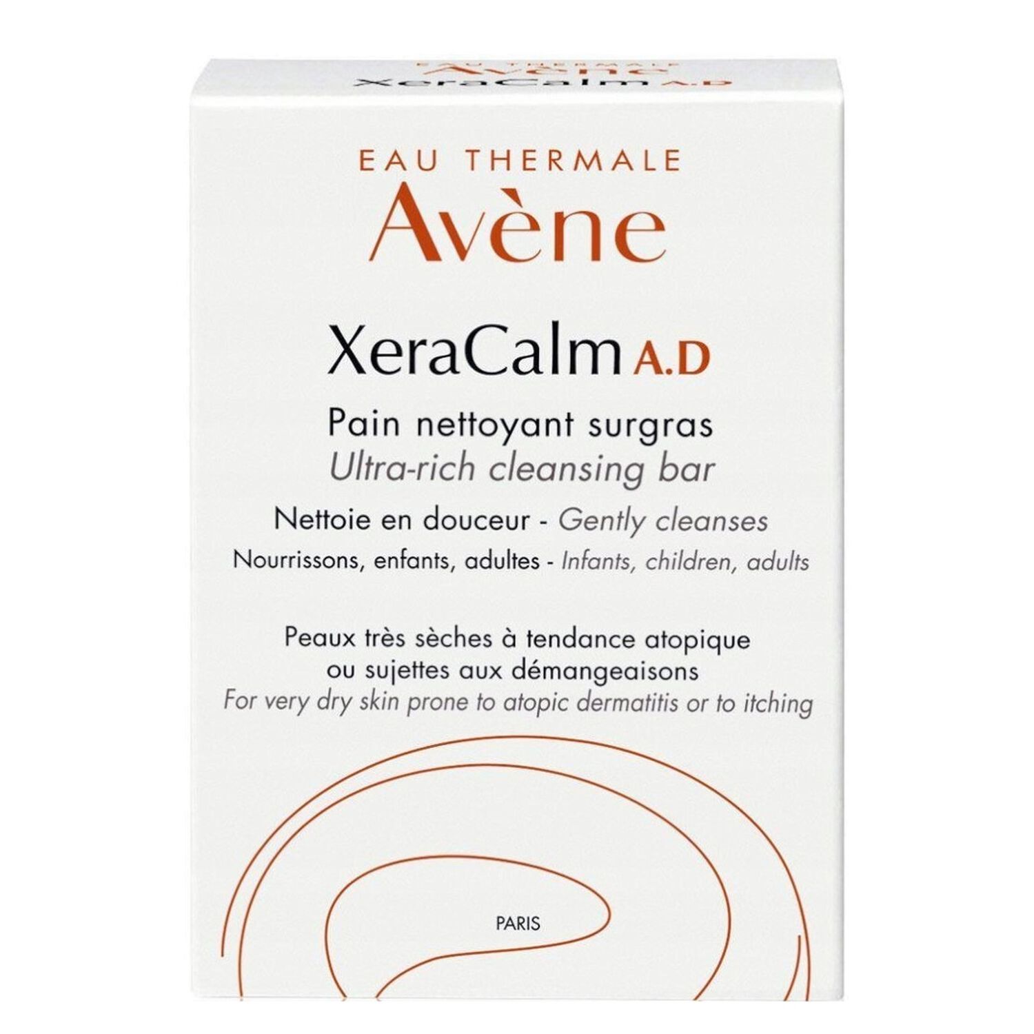 XeraCalm A.D - Pain Nettoyant Surgras 100 g