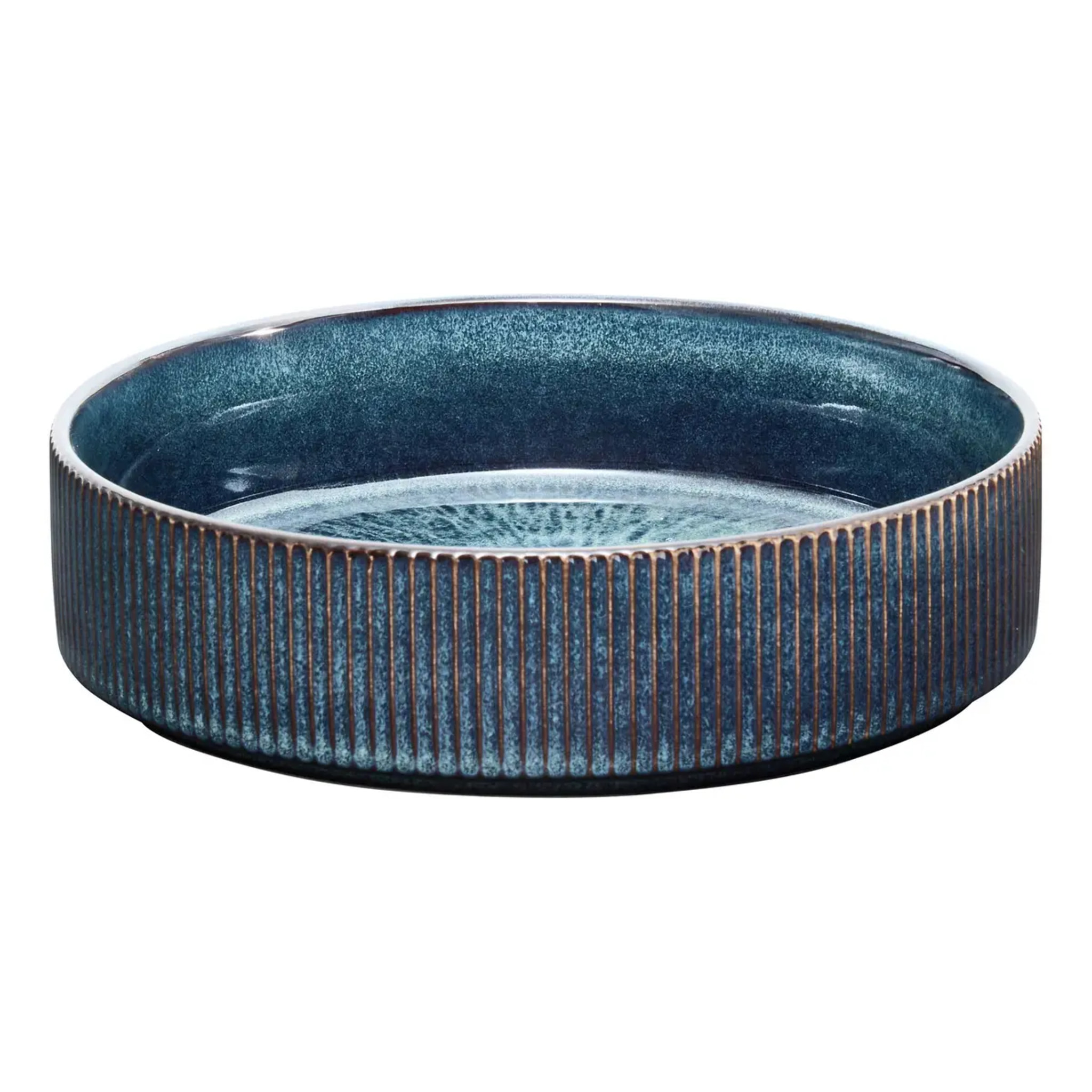 Lot de 4 Assiettes Eva bleu