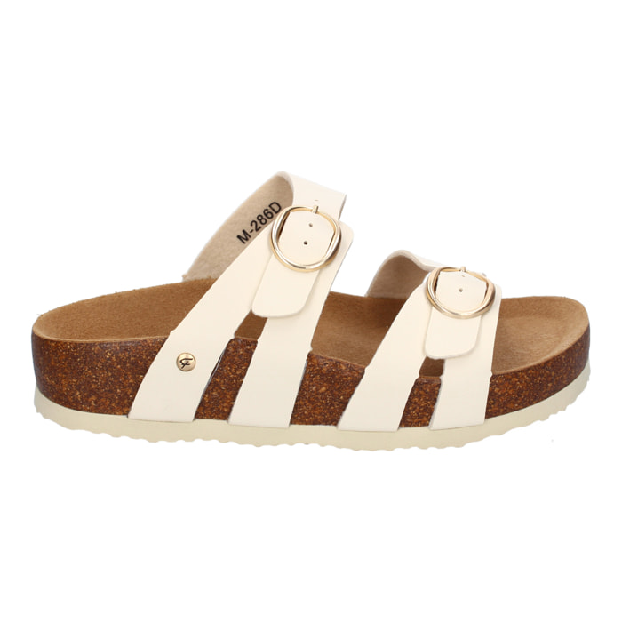 Sandalia Planas para Mujer, Comodas y Elegantes, Diseño Moderno con Doble Hebilla