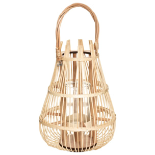 Lanterne "Panier" rotin H38cm
