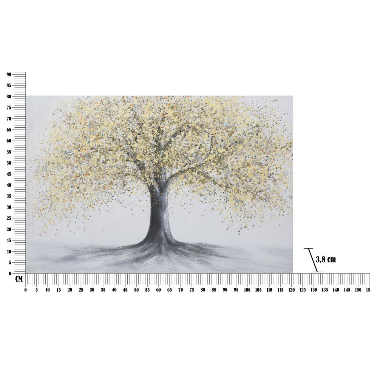 DIPINTO SU TELA TREE SIMPLE -B- CHARME1921 MULTICOLORE