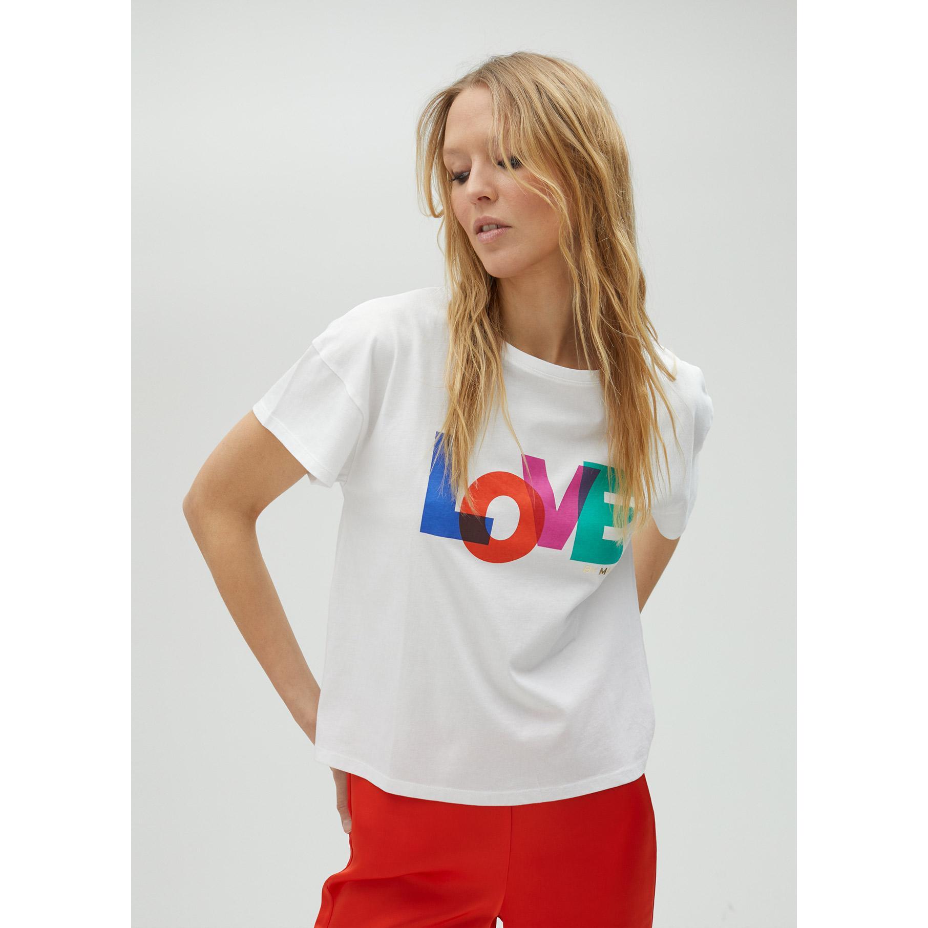 Maglietta bianca Love