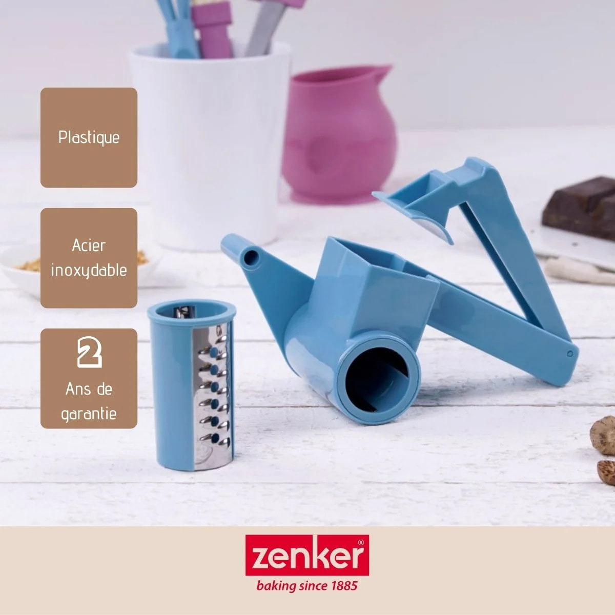 Set de 2 râpes en plastique Zenker Sweet Sensation