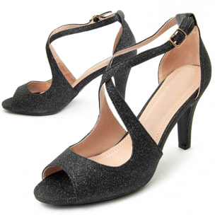 Zapatos de tacón - Negro - Altura: 7 cm