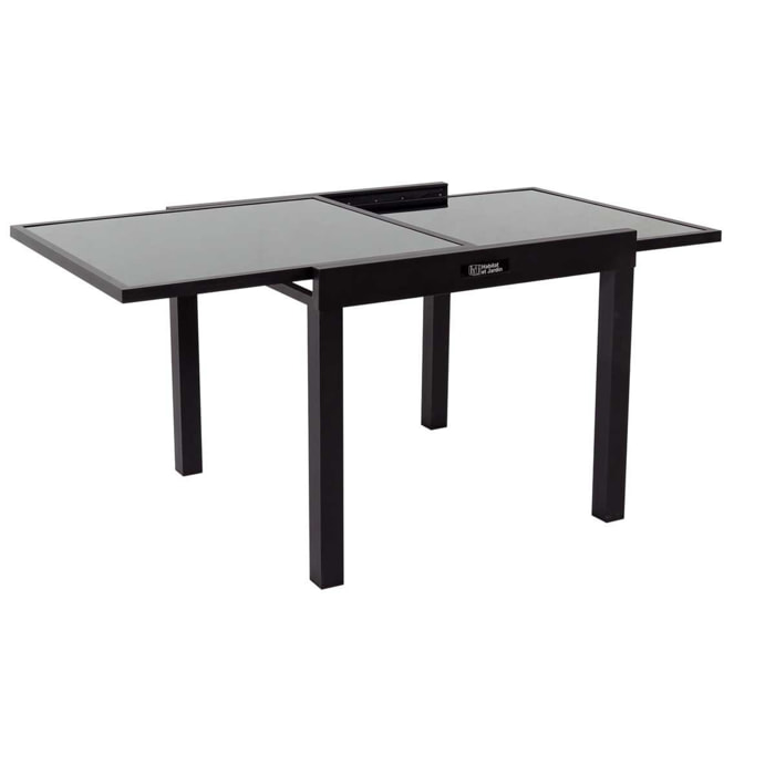 Table de jardin aluminium extensible "Porto 8" - Phoenix - Noir