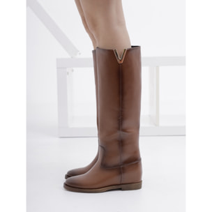 STIVALE ALTO DETTAGLIO V CHOCOLA' MARRONE