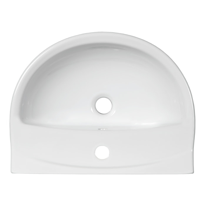Lavabo S-Line Pro 58,5x42,5 cm trou pour mélangeur au milieu (SIKOSSLPRO6042)