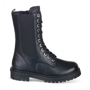 LINEA ELECTRA - BOTA MILITAR CON ELASTICO EN PIEL