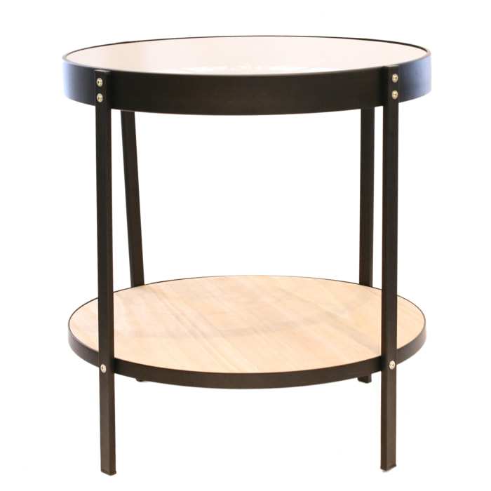 Table D Appoint Horloge 50.5x50.5x49cm