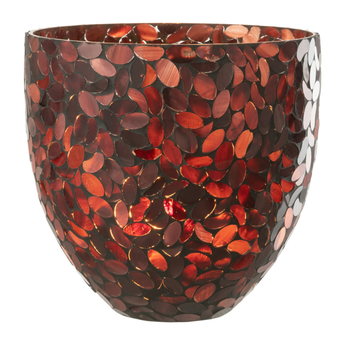 J-Line photophore Mosaic - verre - bordeaux - large
