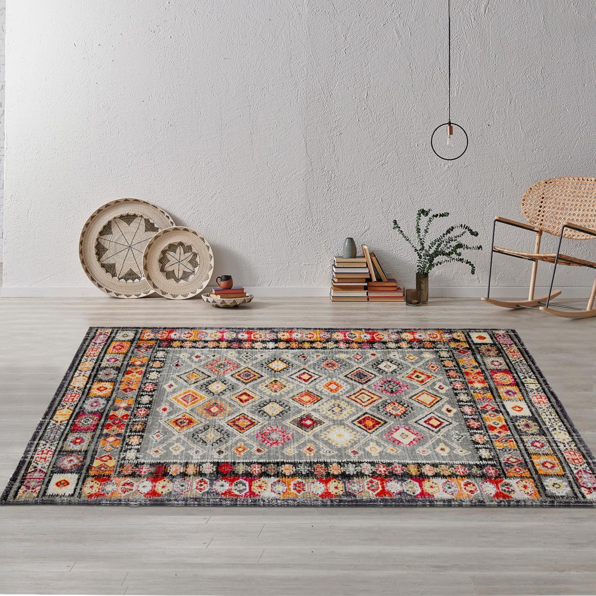 Tapis berbère tissé motif saharien GUDI