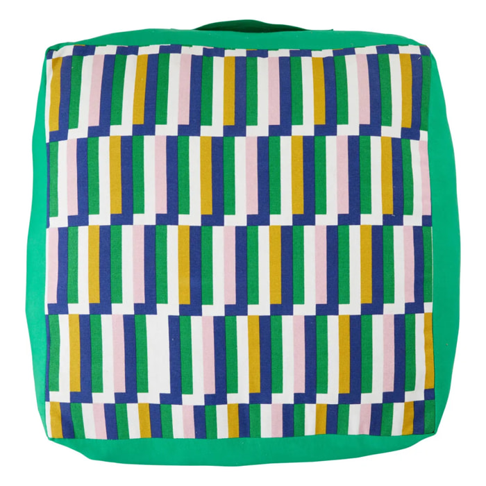 Coussin de sol "Disso" vert 48x48cm