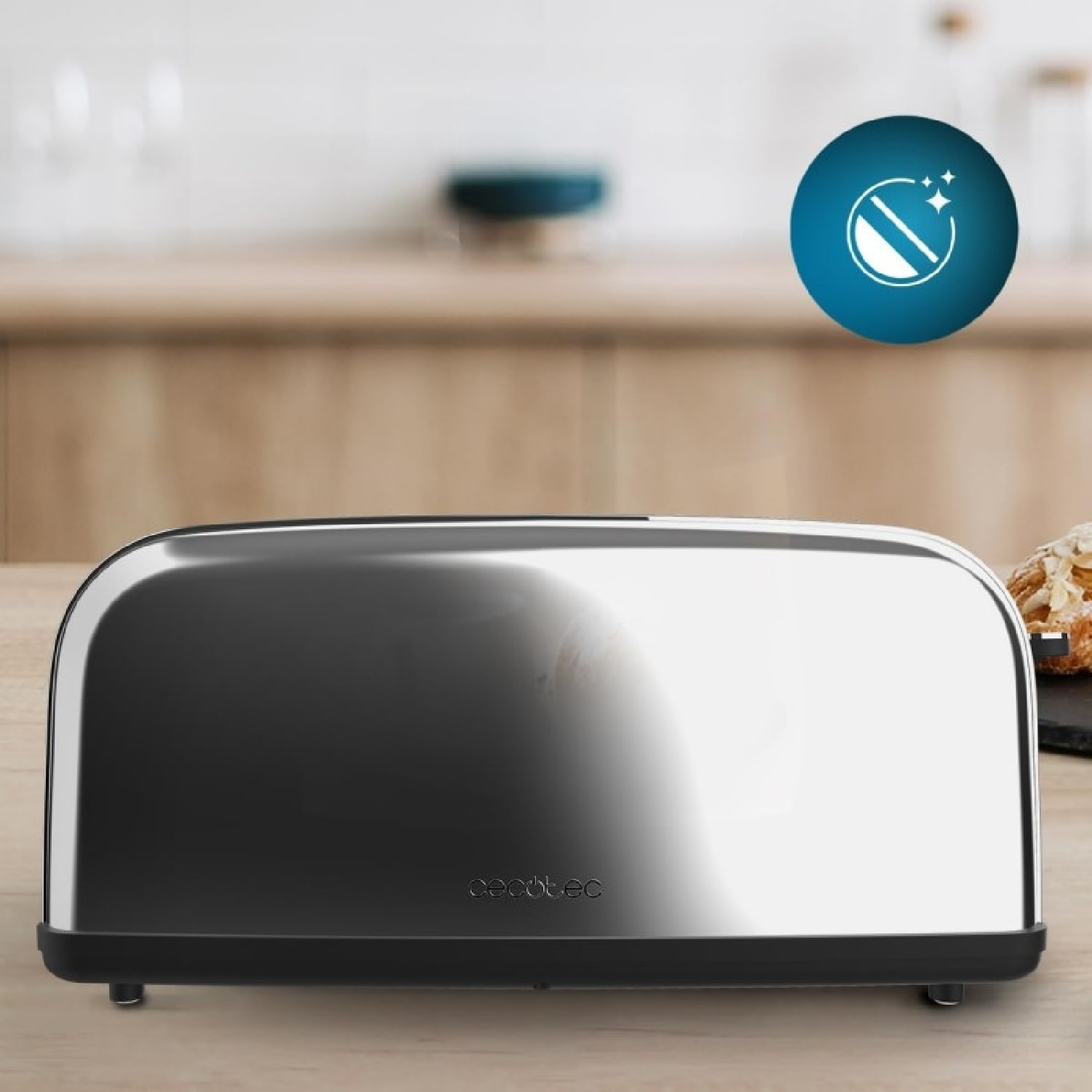 Cecotec Grille-pain vertical Toastin' time 850 Inox Long Lite