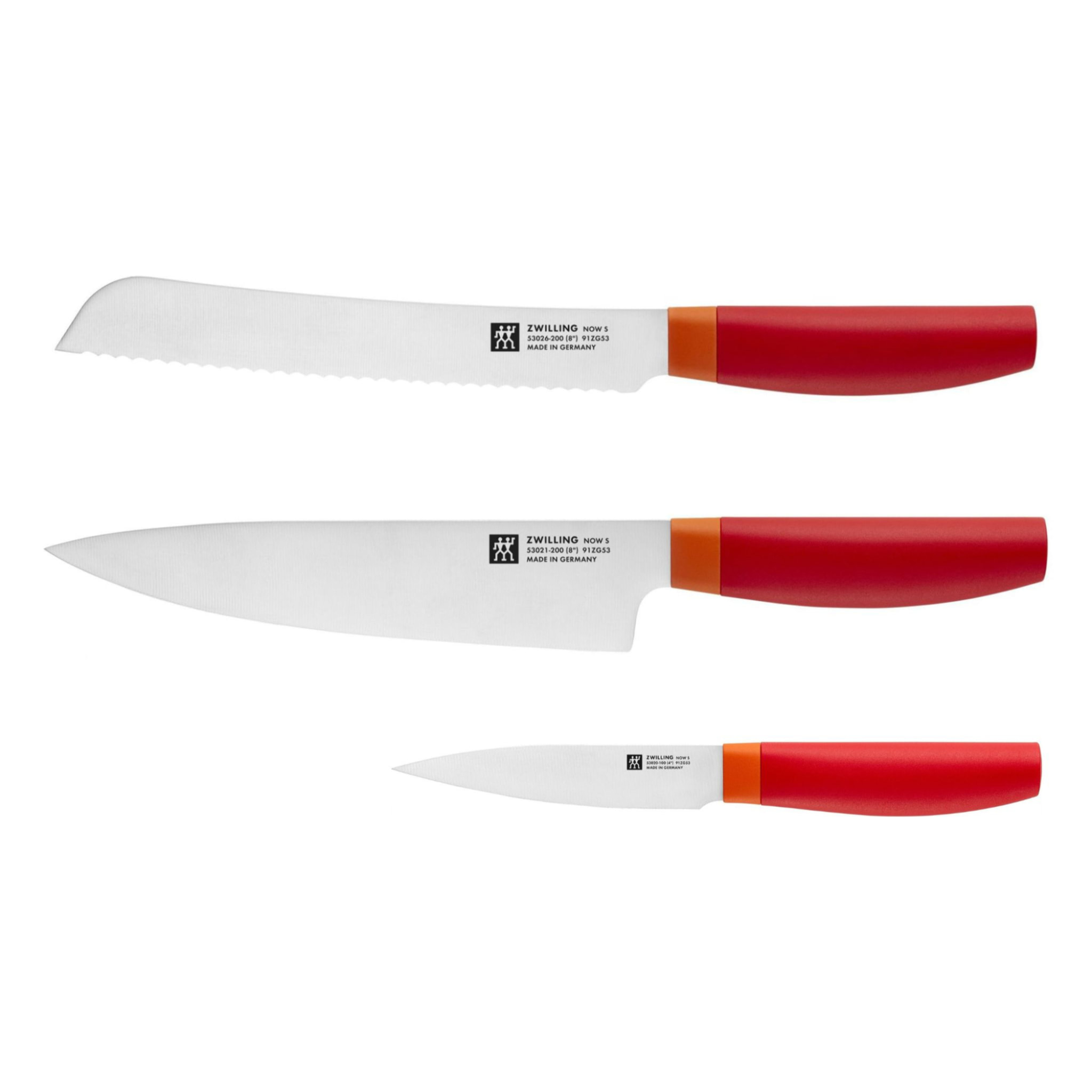 Set de couteaux 3 pcs, NOW S ROUGE