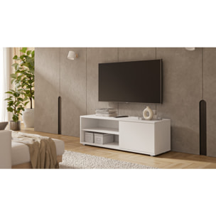 Mobile TV VIVA 110 cm bianco con gambe in plastica
