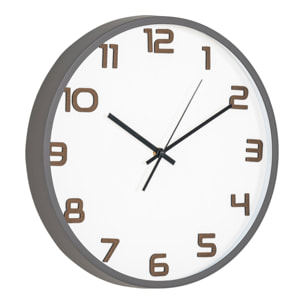 Orologio da parete Greenwich grigio silenzioso ø35 cm