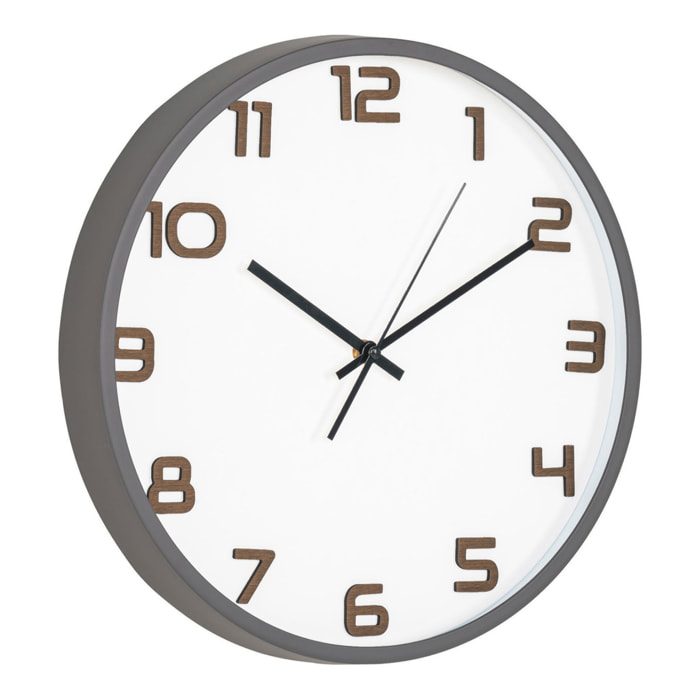 Orologio da parete Greenwich grigio silenzioso ø35 cm