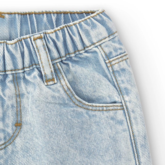 Pantaloncini In Denim Da Bambino