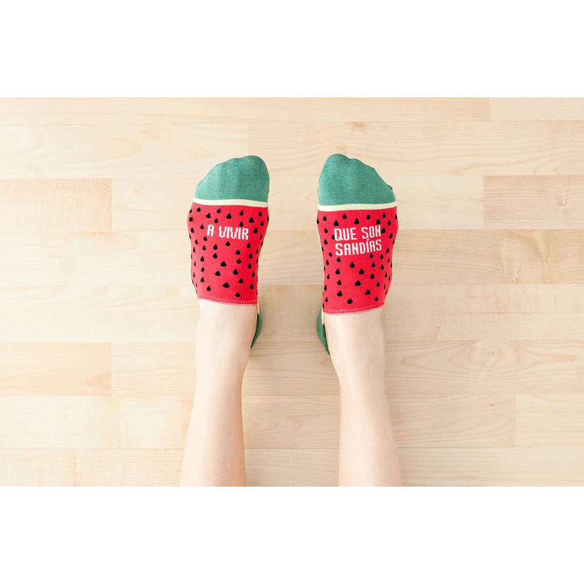 Calcetines invisibles "A vivir que son sandías"