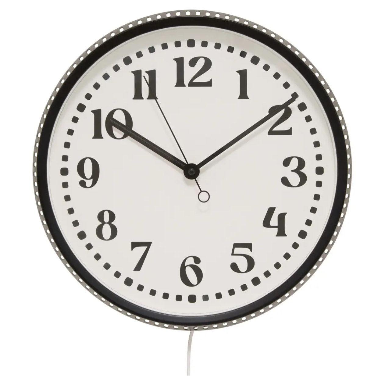 Horloge LED Mehdi D.29cm noir