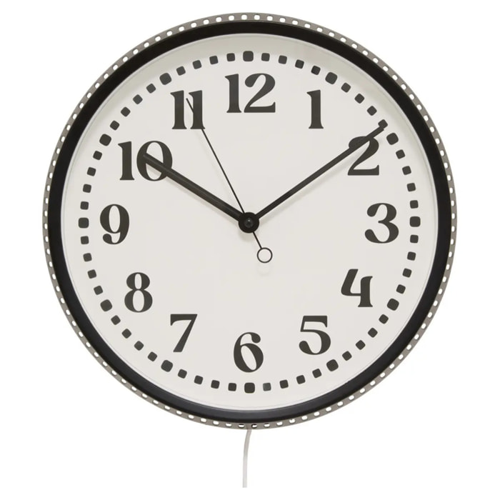 Horloge LED Mehdi D.29cm noir