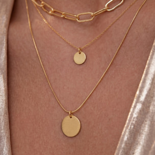 Collar acabado en oro amarillo de 18k