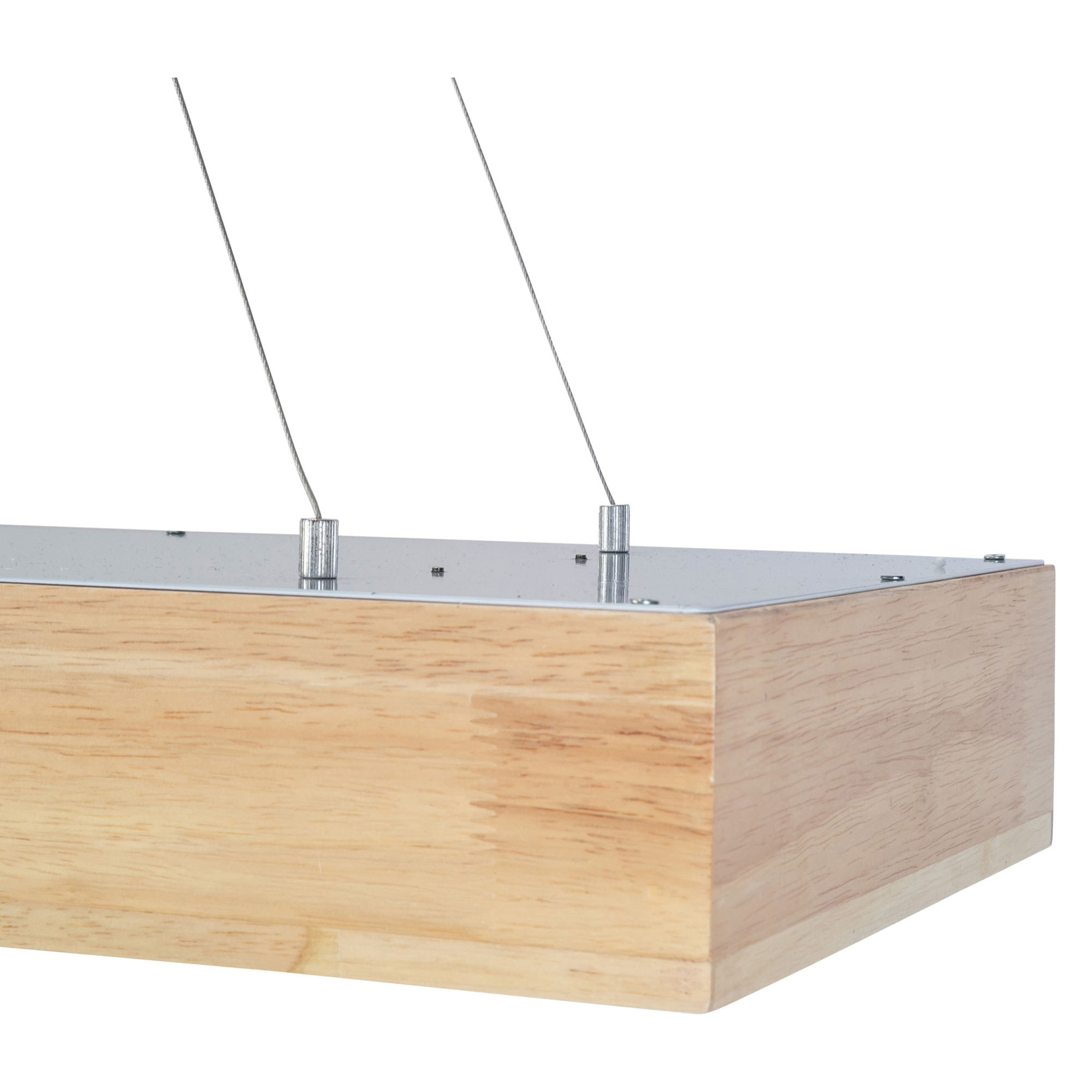 Forlight - Lámpara Colgante LED Eficiente Imitación Madera para Hogar, Diseño Moderno y Elegante, Luz 4000K, Material Resistente Madera y Policarbonato