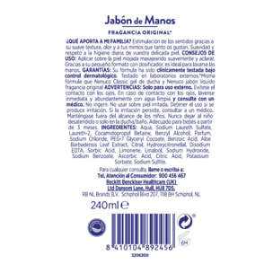 Nenuco Classic Jabón de Manos - Fragancia Original Nenuco, Pack 2x 240ml