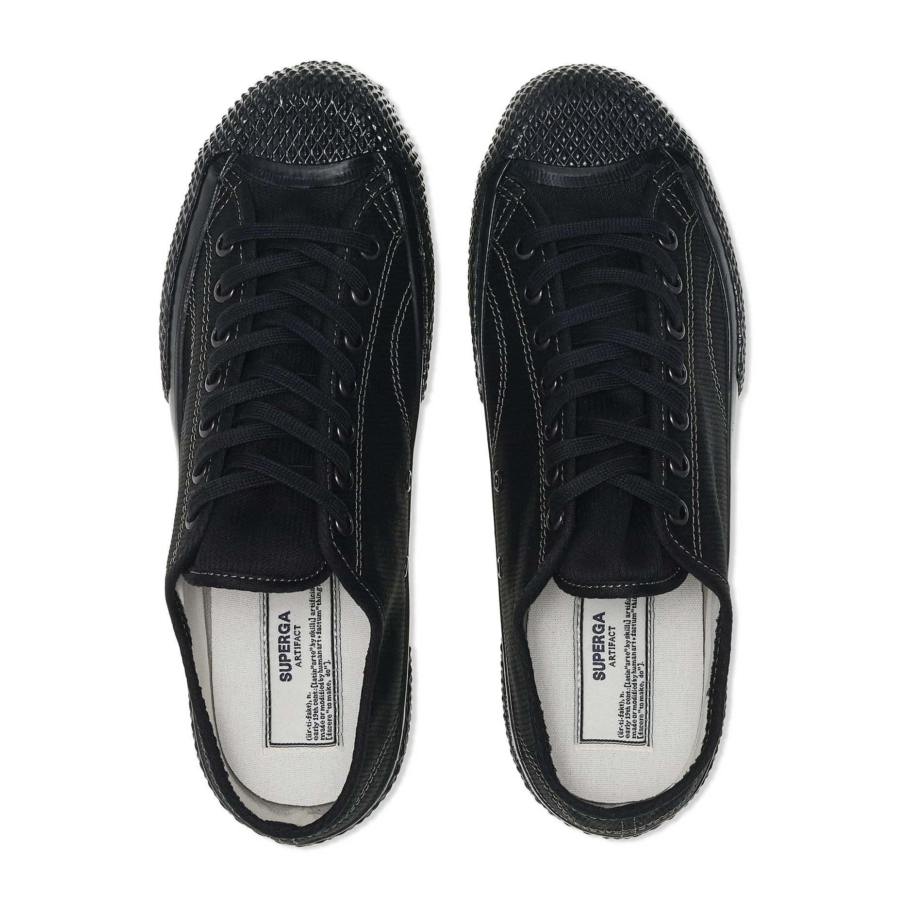 Sneakers Superga Uomo Donna Nero 2434 MILITARY DECK PIQUE