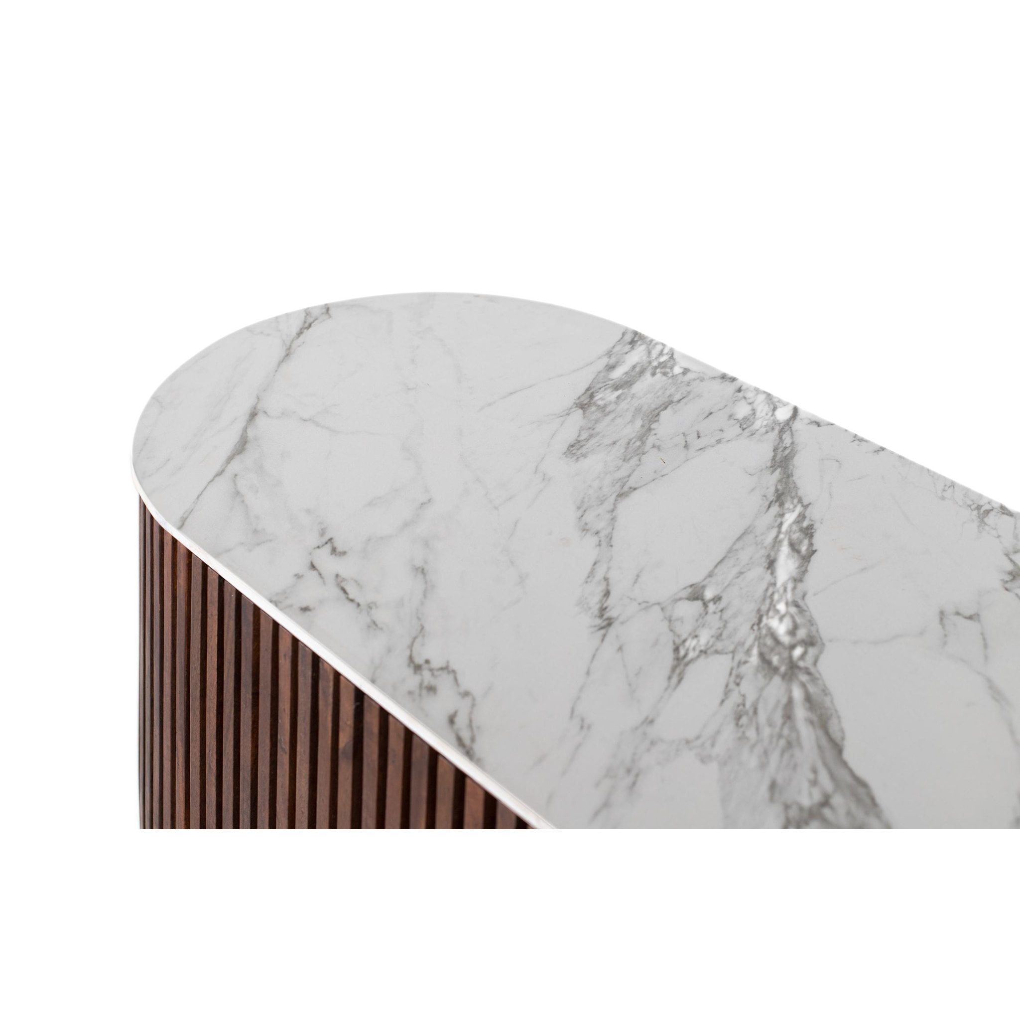 Mueble TV de Madera de Mango 160 Cm Estilo Art Déco Contemporáneo