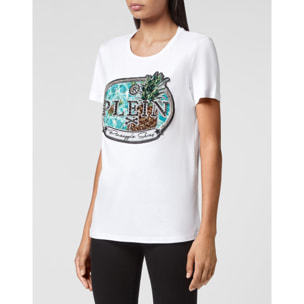 PHILIPP PLEIN Camiseta de cuello redondo PINEAPPLE SKIES