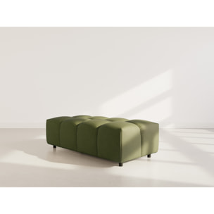 Adelaide - pouf en tissu texturé - Vert
