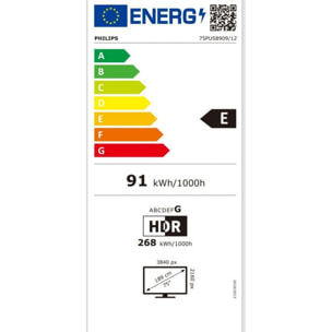 TV LED PHILIPS 75PUS8909 The One Ambilight 144Hz 2024