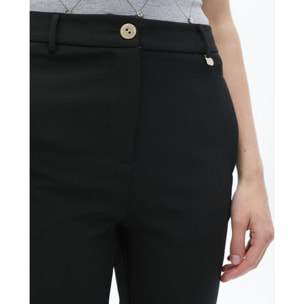 Pantaloni Basici in Tessuto Tecnico