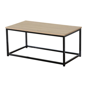 Table basse rectangle 90x48cm bois COAST