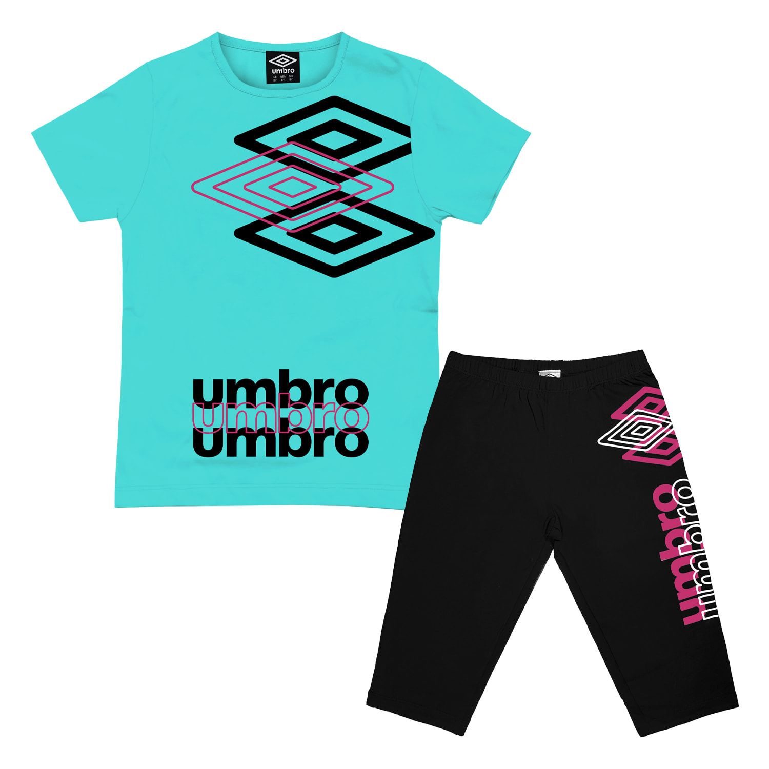 Completo Corto Ragazza UMBRO Cotone 8 / 16 Anni
