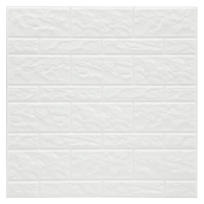 Lot de 2 stickers - carrelage - blanc - 30x30 cm