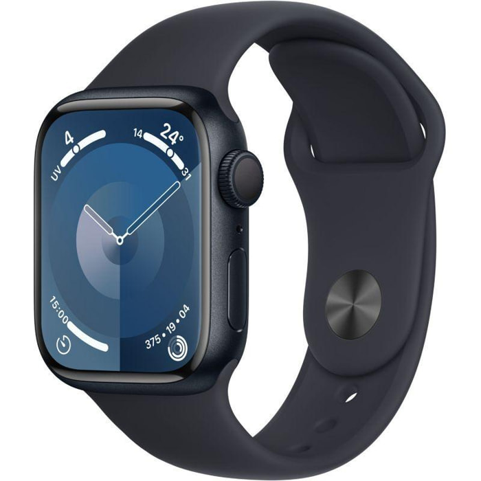 Montre connectée APPLE WATCH Serie 9 45mm Aluminium / Minuit S/M