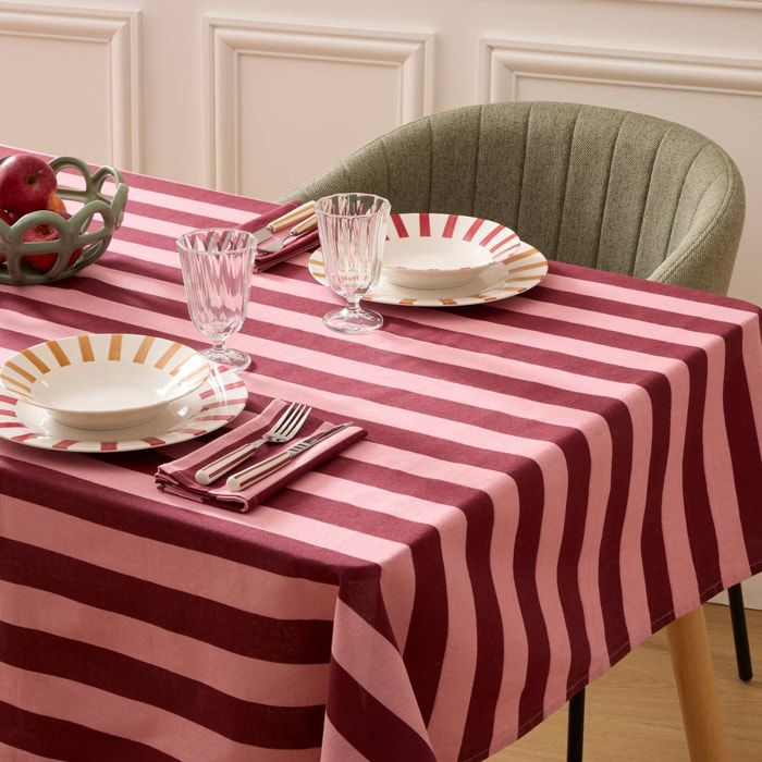 Lot de 6 assiettes dessert Cheri rouge D19xH1,8cm
