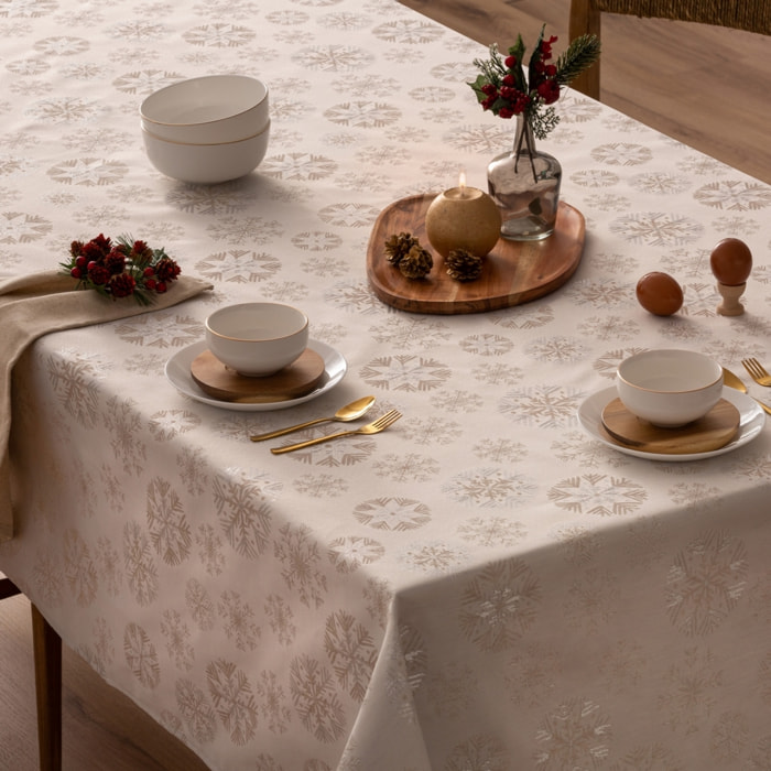 Mantel antimanchas SNOWBERRY PLATA
