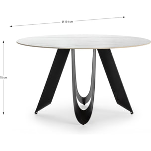 Table à manger ronde céramique 4 à 6 pers. - ORSO